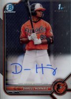 2022 Bowman Chrome Prospect Autographs #CPADHZ Darell Hernaiz Baseball Card