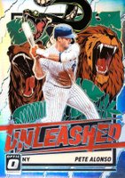 2021 Panini Donruss Optic Unleashed #UNL4 Pete Alonso Holo Baseball Card