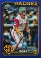 2024 Topps Chrome Update #USC153 Jackson Merrill Purple Refractor Baseball Card