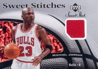 2006 Upper Deck Sweet Shot Sweet Stitches #SS-MJ Michael Jordan Basketball Card