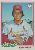 1978 Topps #587 John Urrea Baseball Card