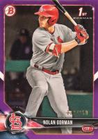 2018 Bowman Draft #BD117 Nolan Gorman Purple Baseball Card