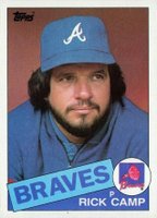 1985 Topps #491 Rick Camp Baseball Card