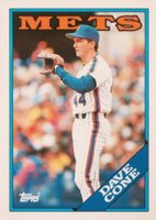 1988 Topps Tiffany #181 Dave Cone Baseball Card