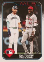 2024 Topps Update #US238 Elly de La Cruz/Julio Rodriguez Vintage Stock Baseball Card