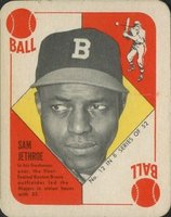 1951 Topps Blue Backs #12 Sam Jethroe Baseball Card