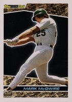 1993 Topps Black Gold #39 Mark McGwire Baseball Card