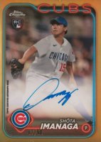 2024 Topps Chrome Rookie Autographs #RASI Shota Imanaga Gold Refractor Baseball Card