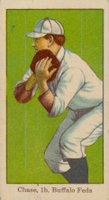 1915 American Caramel # Hal Chase Catching Baseball Card