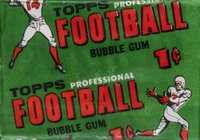 1956 Topps #WP Wax Pack 1 Cent Football Card