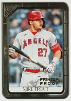 2021 Topps Gallery #51 Mike Trout Printer Proof Baseball Card