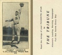 1916 Altoona Tribune #101 Nemo Leibold Baseball Card
