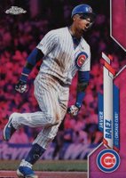 2020 Topps Chrome #198 Javier Baez Pink Refractor Baseball Card