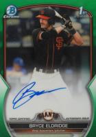 2023 Bowman Draft Chrome Prospect Autograph #CDABE Bryce Eldridge Green Refractor Baseball Card