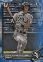 2022 Bowman Paper Prospects #BP71 Colson Montgomery Blue Pattern Baseball Card