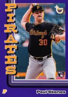 2024 Topps Brooklyn Collection #37 Paul Skenes Purple Baseball Card