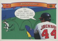 1991 Upper Deck Comic Ball 2 #85 Jackson w/Tweety Batting Troubles Baseball Card