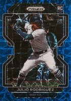 2022 Panini Prizm #40 Julio Rodriguez Blue Velocity Prizm Baseball Card