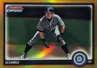2010 Bowman Chrome #129 Ichiro Gold Refractor Baseball Card
