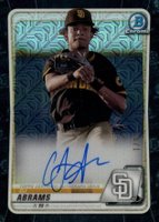 2020 Bowman Chrome Mega Box Autographs #BMACJA CJ Abrams Black Refractor 1/1 Baseball Card