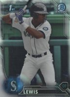 2016 Bowman Draft  #BDC60 Kyle Lewis Chrome-Refractor Baseball Card
