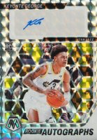 2023 Panini Mosaic Rookie Autographs Mosaic #RAKEY Keyonte George Basketball Card