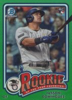2024 Bowman Rookie of the Year Favorites #ROY6 Jasson Dominguez Green Baseball Card