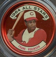1964 Topps Coins #154 Frank Robinson Baseball Card