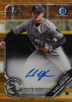 2019 Bowman Draft Chrome Draft Picks Autograph #CDAAV Andrew Vaughn Gold Refractor Baseball Card