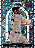 2022 Panini Prizm Stained Glass #SG1 Fernando Tatis Jr. White Wave Prizm Baseball Card