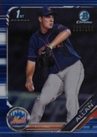2019 Bowman Draft #BDC48 Matthew Allan Chrome-Blue Refractor Baseball Card