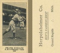 1916 Herpolsheimer Co. #156 Frank Schulte Baseball Card