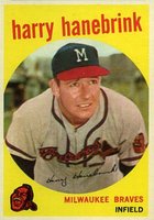 1959 Topps #322n Harry Hanebrink No Trade Statement Baseball Card