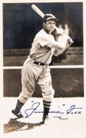 1999 Hall of Fame Autographs # Jimmie Foxx Photograph Baseball Card