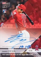 2018 Topps Now  #32D Shohei Ohtani Autograph-Red Baseball Card