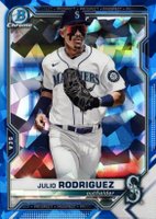 2021 Bowman Draft Chrome Sapphire Edition #BDC145 Julio Rodriguez Baseball Card