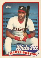 1989 Topps Tiffany #633 Daryl Boston Baseball Card