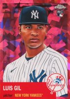 2022 Topps Chrome Platinum Anniversary #469 Luis Gil Fuchsia Atomic Refractor Baseball Card