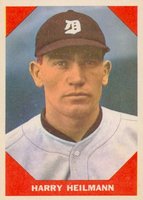 1960 Fleer Baseball Greats #65 Harry Heilmann Baseball Card