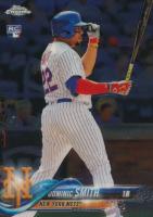 2018 Topps Chrome #162 Dominic Smith Batting Baseball Card