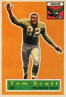 1956 Topps #112 Tom Scott Football Card