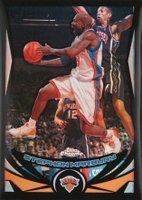 2004 Topps Chrome #3 Stephon Marbury Black Refractor Basketball Card
