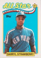 1989 Topps #390 Darryl Strawberry All-Star Baseball Card