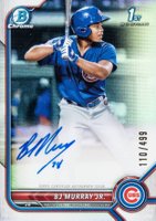 2022 Bowman Chrome Prospect Autographs #CPABM BJ Murray Jr. Refractor Baseball Card