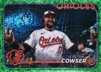 2024 Topps Chrome Update #USC154 Colton Cowser SP-Green Speckle Baseball Card