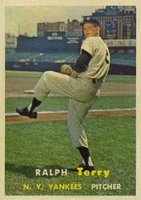 1957 Topps #391 Ralph Terry Baseball Card