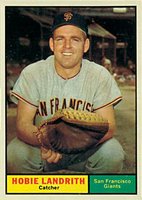 1961 Topps #114 Hobie Landrith Baseball Card
