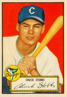 1952 Topps #62 Chuck Stobbs Red Back Baseball Card