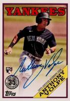 2023 Topps 1988 Topps Baseball Autographs #88BAAV Anthony Volpe Series 2 Baseball Card