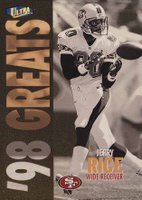 1998 Ultra #374G Jerry Rice Gold Medallion Football Card